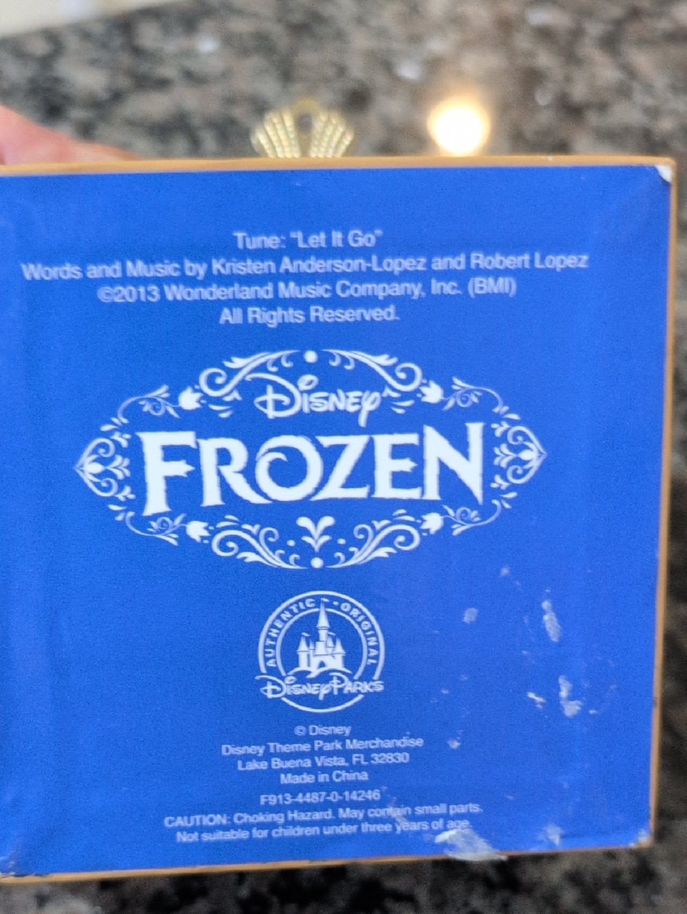 Disney Frozen Elsa & Anna Decorative Jewel-Trim Music Box in Purple and Blue - Picture 3 of 6